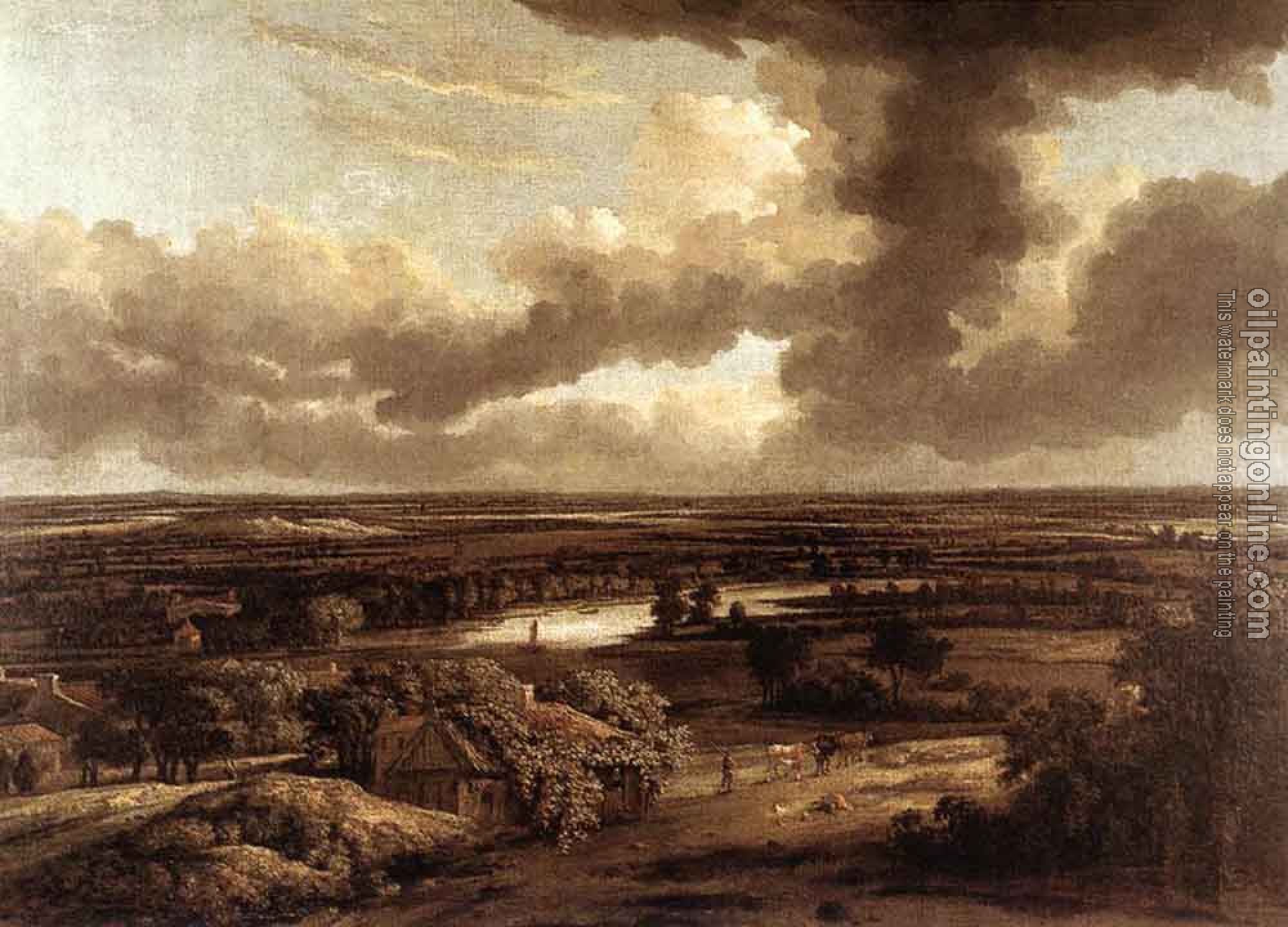 Philips Koninck - Dutch Landscape Viewed From The Dunes